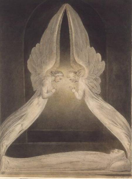 Christ in the Sepulchre, Guarded by Angels from William Blake