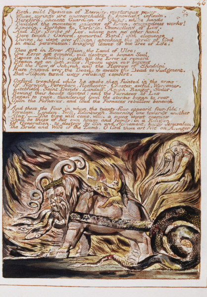 Illustration for Jerusalem from William Blake