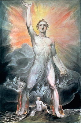 The Angel of Revelation, c.1805 (w/c, pen & ink over graphite) from William Blake