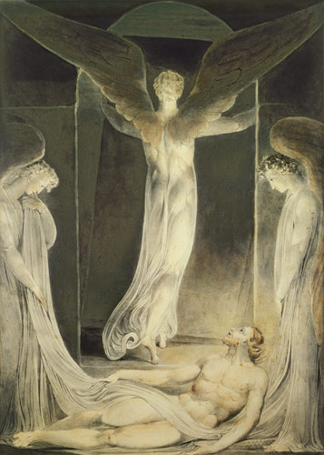 The Resurrection: The Angels rolling away the Stone from the Sepulchre from William Blake