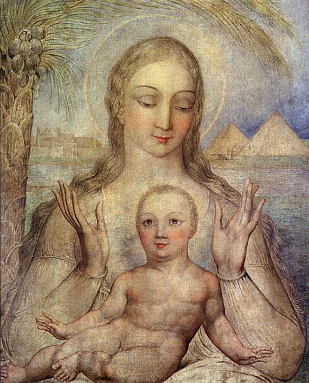 The Virgin and Child in Egypt from William Blake