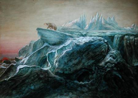Polar Bear on an Iceberg from William Bradford