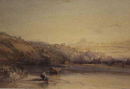 Banks of the River Saone, Lyon from William Callow