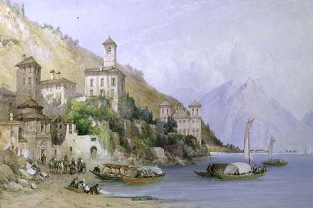 Gravedona, Lake Como from William Callow