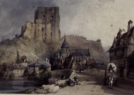Mont Richard on the Cher (Loire-et-Cher) from William Callow