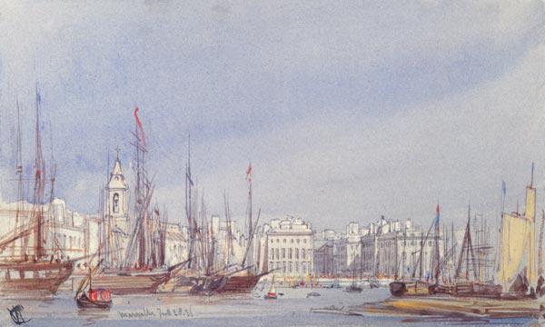 Marseilles, Shipping in the Inner Harbour, 28th July 1836