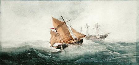 Approaching the Wreck from William Clarkson Stanfield