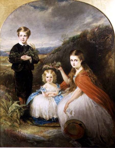 Portrait of the Middleton Children: Jessie Caroline (Colla) (b.1851) Alfred Harold (b.1857) and Alic from William Crawford