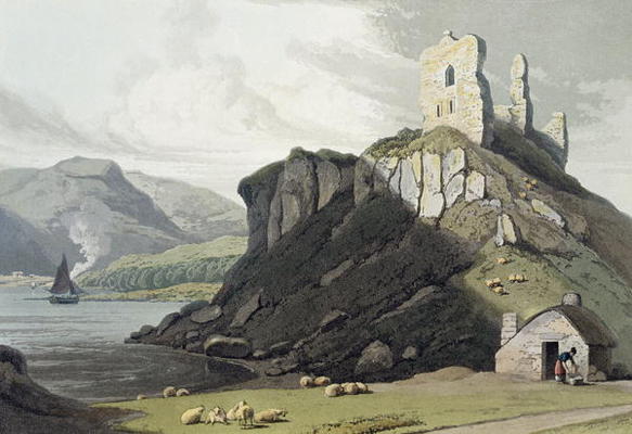 Arros Castle, Isle of Mull, from 'A Voyage Around Great Britain Undertaken Between the Years 1814 an from William Daniell