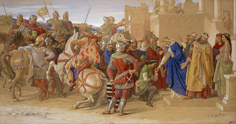 The Knights of the Round Table about to Depart in Quest of the Holy Grail from William Dyce