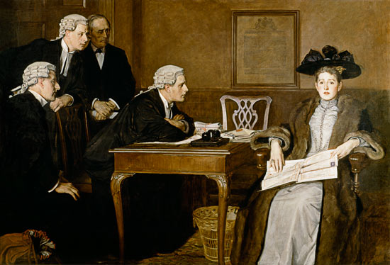 Defendant and Counsel from William Frederick Yeames