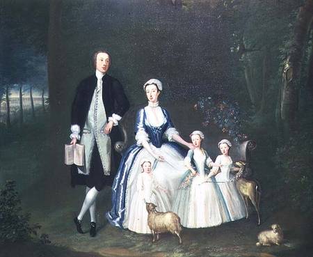 Baptist Noel, 4th Earl of Gainsborough and His Wife, Elizabeth, with their Children from William Henesy