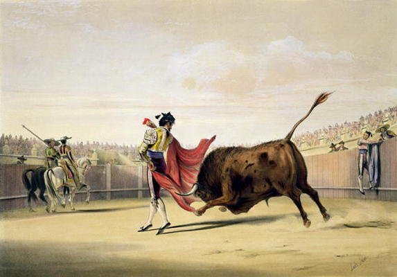 La Suerte de la Capa, 1865 (colour litho) from William Henry Lake Price