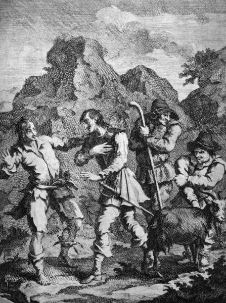 Cervantes, Don Quixote / Engr.by Hogarth from William Hogarth