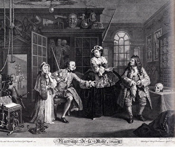 Series "Marriage a la Mode" (III) from William Hogarth