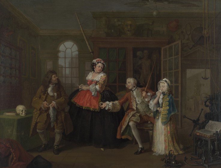 Marriage à-la-mode. 3. The Inspection from William Hogarth