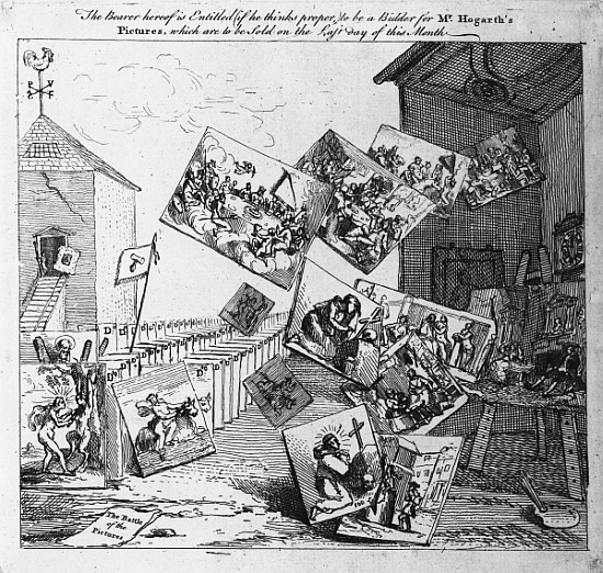 The Battle of the Pictures from William Hogarth