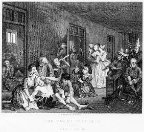 Scene in Bedlam, plate VIII, from A Rake''s Progress