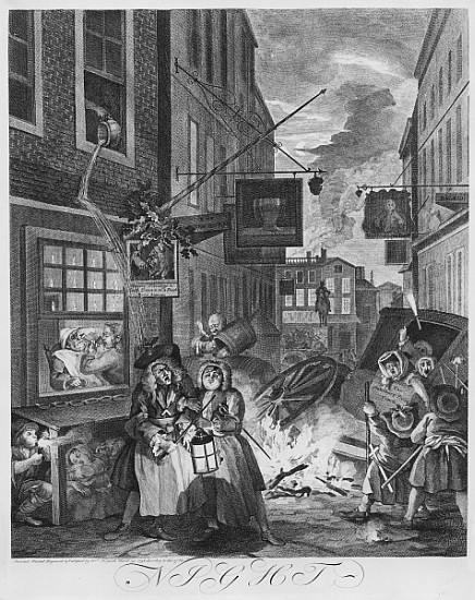 Times of the Day, Night from William Hogarth