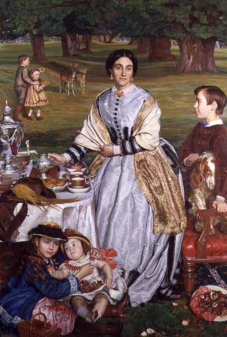 Lady Fairbairn with her Children from William Holman Hunt