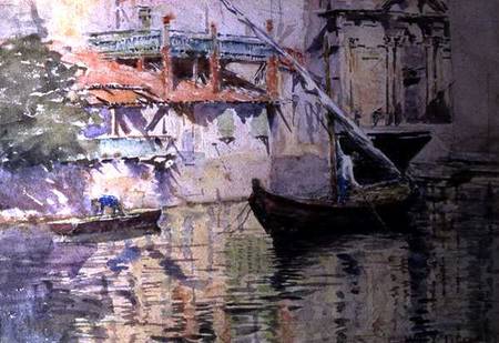A Side Canal, Venice  on from William Holt Yates Titcomb