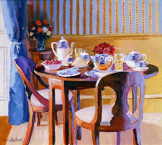 Breakfast Table (oil on board)  from William  Ireland