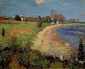 River shore in the new England states from William J. Glackens