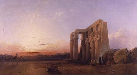 The Ramesseum at Thebes, Sunset from William James Muller