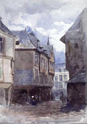 A Street in Dinan, France
