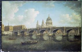 London, look on Blackfriars bridge and pieces of Paul Cathedral