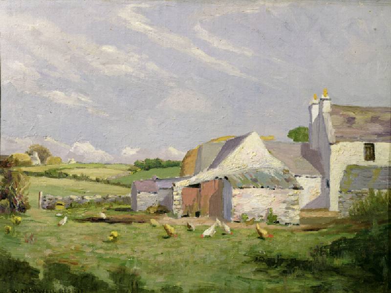 An Anglesey Farm (oil on canvas) from William Maxwell Reekie
