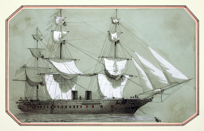 The 'Warrior', the first British iron warship from William McConnell
