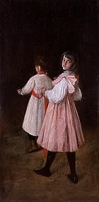 Children at the Pferdchen play from William Merrit Chase