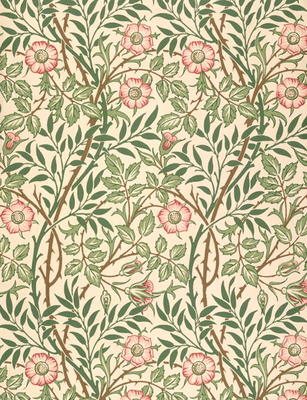 'Sweet Briar' design for wallpaper, printed by John Henry Dearle (1860-1932) 1917 from William  Morris