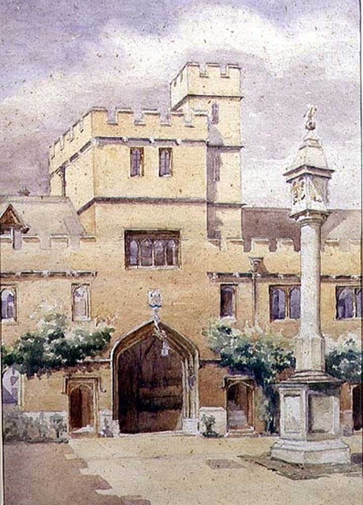 The Front Quad, Corpus Christi College, Oxford from William Nicholson