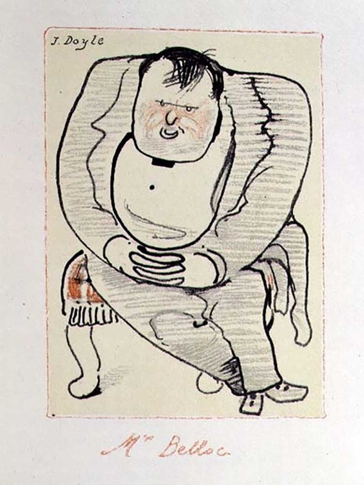Mr Belloc, illustration from The Winter Owl, published by Cecil Palmer, London, 1923 from William Nicholson