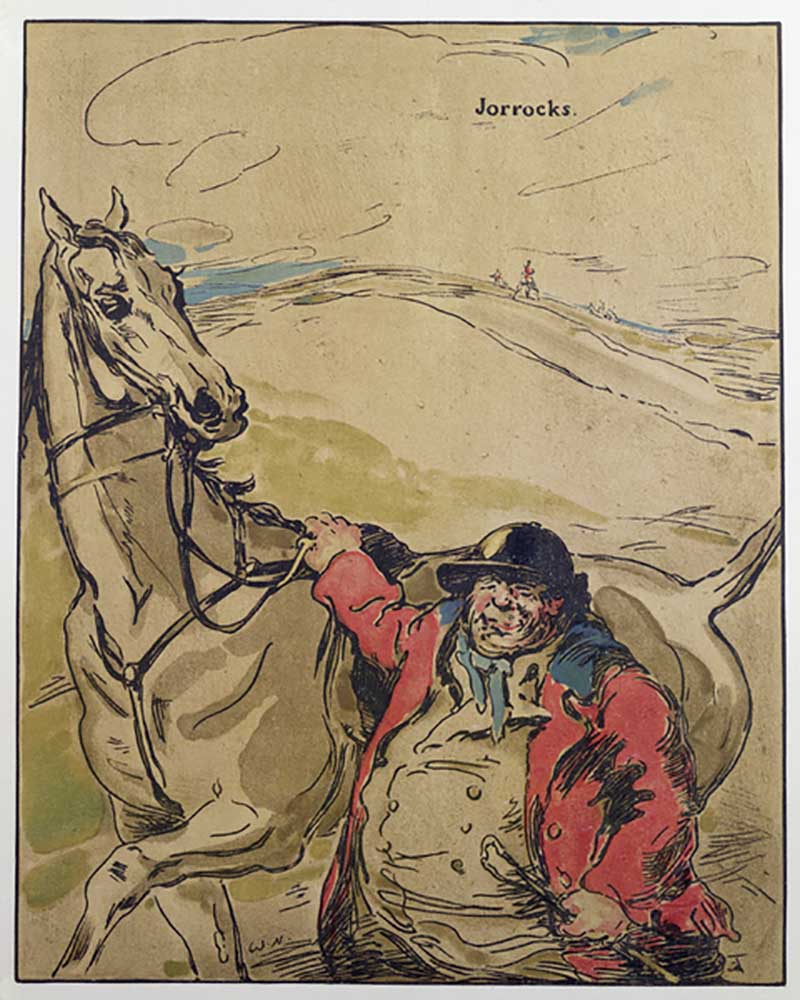 Mr Jorrocks, illustration from Characters of Romance, first published 1900 from William Nicholson