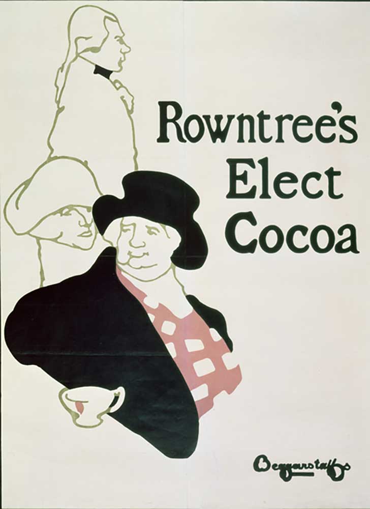 Poster Advertising Rowntrees Elect Cocoa, 1895 from William Nicholson