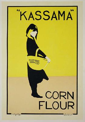 Reproduction of a poster advertising Kassama Corn Flour