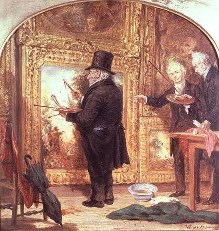 J. M. W.Turner (1775-1851) at the Royal Academy, Varnishing Day from William Parrott