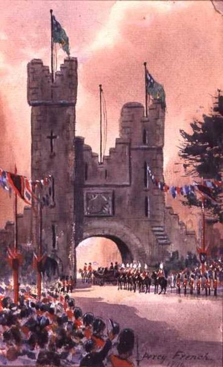 Queen Victoria Parades around Dublin from William Percy French