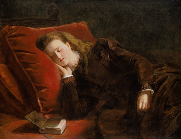 When reading fallen asleep from William Powel Frith