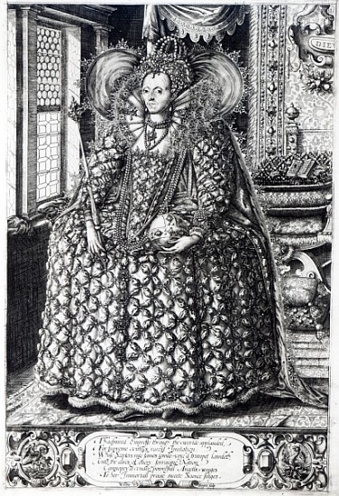 Portrait of Queen Elizabeth I from William Rogers