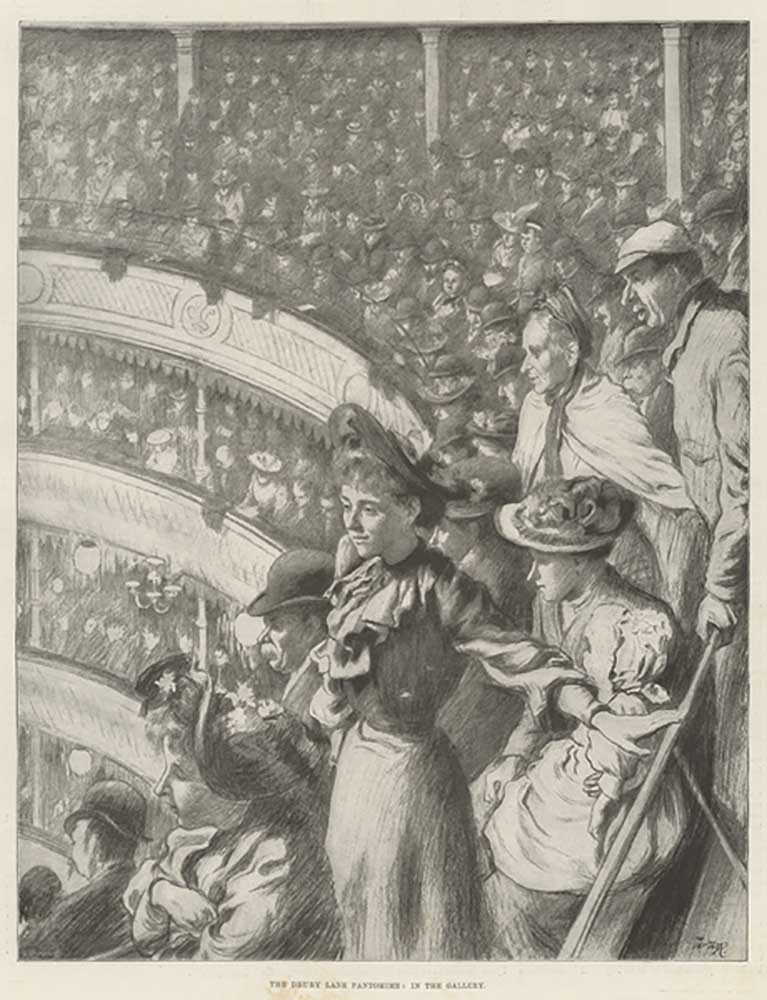 The Drury Lane Pantomime, in the Gallery from William Russell