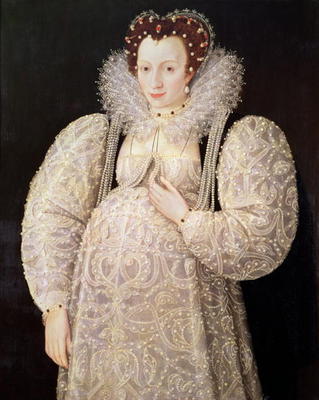 Unknown Lady, c.1595-1600 (panel) from William Segar