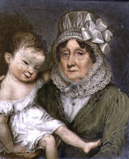 Mother of Agnes FitzHerbert with one of her grandchildren from William the Elder Corden
