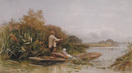 Eel Trappers on the Thames from William W. Gosling