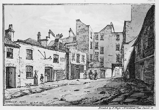 View of Cato Street from William Henry Harriott