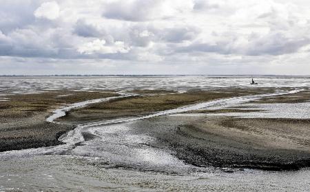 The Wadden Sea from the island Ameland