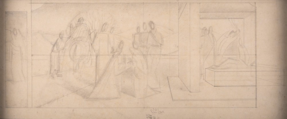 Study for St Martins Altarpiece, Canterbury Cathedral from Winifred Knights